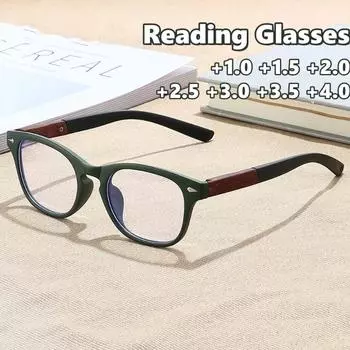 Удобные мужские и женские очки для пресбиопии, новые модные очки для чтения для ПК, очки с высокой четкостью, защищающие от синего света 1.0 синий
