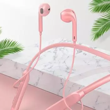 Удобные наушники без задержки Металл Магнитные чёрный