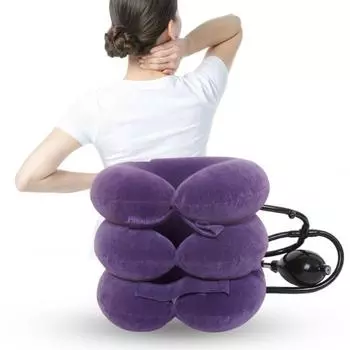 Удобные, не раздражающие эластичные носилки для снятия напряжения с шеи, для унисекса фиолетовый