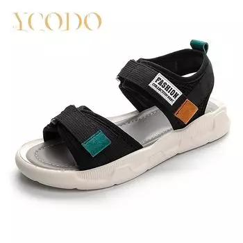 Удобные нескользящие сандалии для студентов летом 40 чёрный