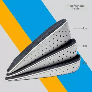 Удобные, невидимые стельки, увеличивающие рост, для мужчин и женщин, с подъемом 2–4 см, с семиточечными и цельными подушечками. 3.3cm