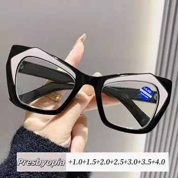 Удобные очки для чтения с защитой от синего света, против усталости, с высокой четкостью изображения, очки в форме бабочки для людей с пресбиопией 1.0