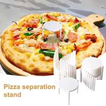 Удобные подставки для пиццы, 100 шт., одноразовые полезные подставки для пиццы на вынос, треугольные подставки белый