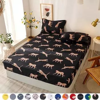 Удобные постельные принадлежности, наматрасник из микрофибры, пыленепроницаемый и нескользящий, один защитный чехол для матраса, защита для покрывала для дома и отеля pillowcase 2pcs