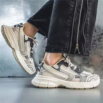 Удобные повседневные кроссовки, модные дышащие сетчатые кроссовки для ходьбы на платформе, легкие повседневные спортивные кроссовки для бега 39 серый