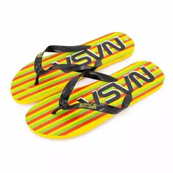 Удобные разноцветные шлепанцы в полоску для мужчин NASA