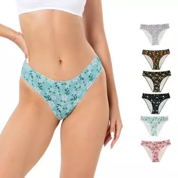 Удобные сексуальные женские трусики больших размеров с низкой талией, треугольные трусики, сексуальные невидимые стринги S (50-55kg)