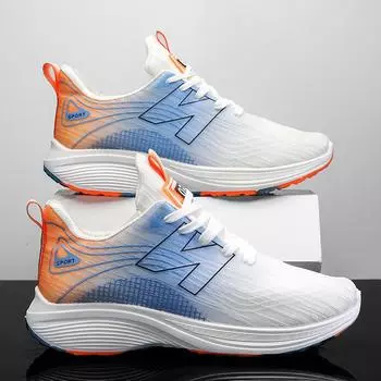 Удобные студенческие кроссовки, модная мужская обувь, легкие повседневные кроссовки, сетчатые дышащие кроссовки для бега для мужчин 36 чёрный