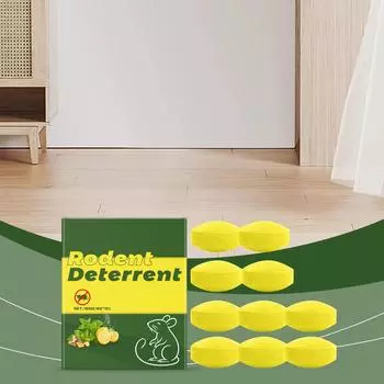 Удобные таблетки от крыс имеют сильный резкий запах, чтобы отпугивать крыс и защищать вас от крысиного вмешательства One Size