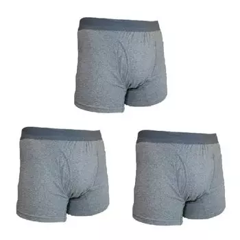 Удобные трусы-боксеры Легкое недержание мочи Подтекание Bon Marche Original Risso Высоко антибактериальные [Набор 3] DX, Штаны, Штаны, Комплект, Впитывающий, серый