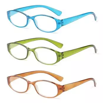 Удобные винтажные элегантные очки для чтения Очки с ультралегкой оправой Защита глаз Strength 100 синий