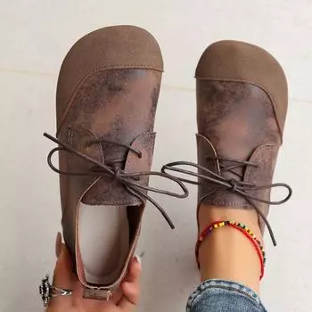 Удобные женские туфли на плоской подошве с круглым носком и отделкой из веревки, однотонные, повседневные, дышащие и не скользящие 36 бежевый