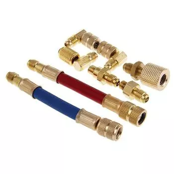 Удобный 90-градусный адаптер R134A R12 Адаптер для преобразования холодильной системы автомобильного кондиционера Идеально подходит для лучшего охлаждения