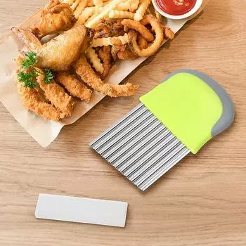 Удобный, экономичный, простой в использовании утолщенный кухонный комбайн, картофелерезка для повседневной жизни, нарезка картофеля волчьей губой зелёный