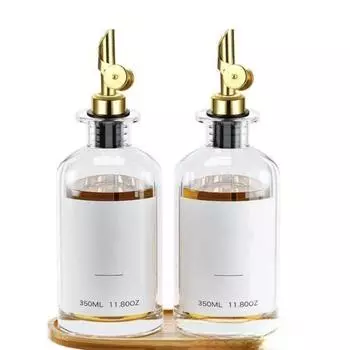 Удобный автоматический дозатор масла и уксуса, легко моющийся стеклянный флакон для приправ, надежный контейнер для приправ A