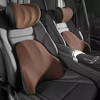 Удобный автомобильный подголовник и подушка для поясничной поддержки для офисных домашних стульев-снимают боль в спине и улучшают осанку, аксессуары