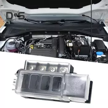 Удобный блок с лезвиями предохранителей, нержавеющий, практичный, 4-позиционный держатель блока предохранителей для автомобиля, грузовика чёрный