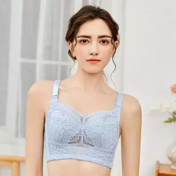 Удобный бюстгальтер большого размера для уменьшения объема большой груди - антипровисающий и сборчатый дизайн 95F