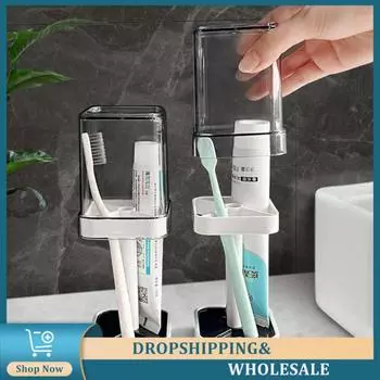 Удобный держатель для зубных щеток, простые аксессуары для столешницы унитаза, необходимые аксессуары, бестселлер, органайзер для ванной комнаты