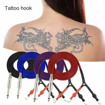 Удобный длительный срок службы шнура зажима для татуировки толстый многофункциональный чёрный