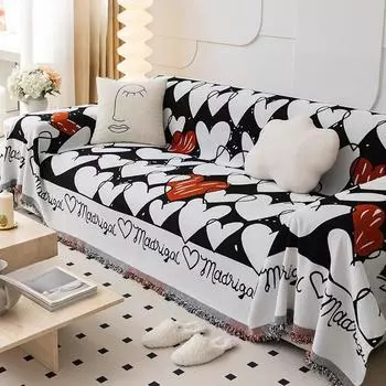 Удобный для кожи диван с защитой от кошачьих царапин, полный комплект «все включено», четырехсезонный универсальный противоскользящий чехол для дивана, подушка для дивана 180*130cm