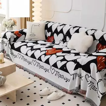 Удобный для кожи диван с защитой от царапин, усиленный универсальный полный набор, универсальный нескользящий чехол для дивана Four Seasons, подушка для дивана 180*130cm