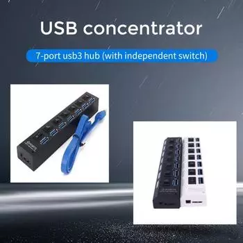 Удобный драйвер расширения USB, защита от утечек US Plug чёрный