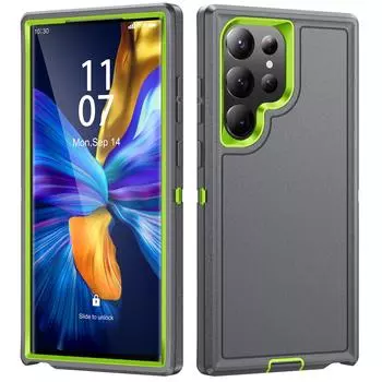 Удобный двухслойный защитный чехол для Samsung Galaxy S23 Ultra S22 Plus A54 A14 A53 A13, твердые чехлы с защитой от падения for A14 5G SM-A146 чёрный