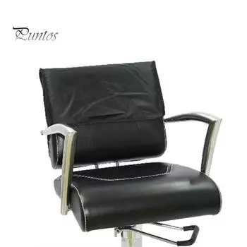 Удобный дышащий невыцветающий чехол на спинку стула безворсовый чехол на спинку стула аксессуар для салона красоты чёрный