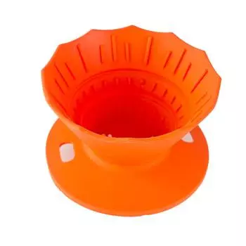 Удобный фильтр для кофе пуровер, простой в использовании, дриппер для кофе, инструмент для заваривания кофе, фильтры для ручного капельного заваривания кофе оранжевый