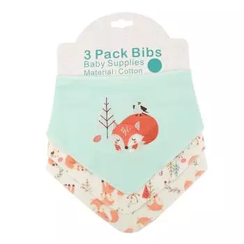 Удобный хлопковый нагрудник для новорожденных, подарки на день рождения для маленьких девочек и мальчиков (Лиса)