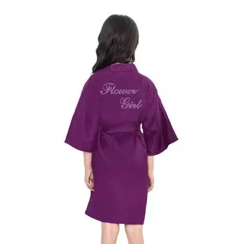 Удобный и элегантный темперамент классические модели однотонные детские горячие бриллианты цветочница девочка цветочница невеста утренний халат халат вечеринка кардиган 4 розы красного