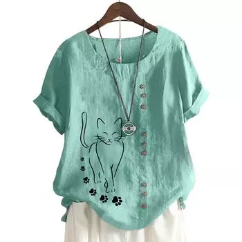 Удобный и шикарный женский повседневный топ в 11 цветовых вариантах с акцентами на пуговицах S озеро синий