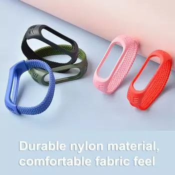 Удобный износостойкий нейлоновый плетеный ремень для часов Замена нейлонового плетеного браслета