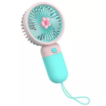 Удобный карманный вентилятор с широким диапазоном батарей 250 мАч, снижение температуры розовый