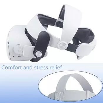 Удобный кронштейн для крепления ремешка на голову для Oculus Quest 2 Elite Регулируемый нескользящий ремешок Аксессуары для виртуальной реальности