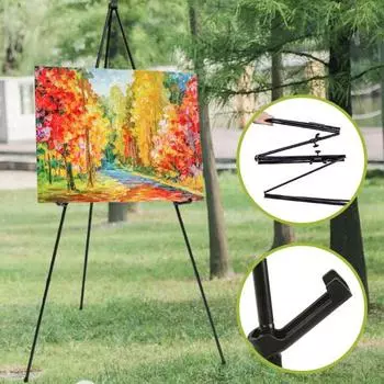 Удобный, легкий в переноске, многофункциональный, стабильный, свадебные вывески, плакаты, стенд, школьные принадлежности, художественный мольберт чёрный