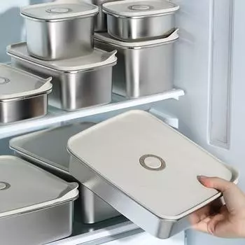 Удобный, легко открывающийся, сохраняет свежесть, воздушный клапан-качели, контейнер для фруктов, овощей, мяса, пищевых продуктов, ресторанные аксессуары, герметичный контейнер для овощей и фруктов, герметичный контейнер для овощей и фруктов 300ML