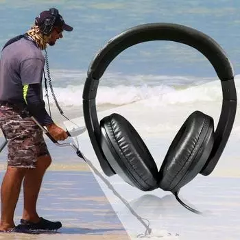 Удобный металлоискатель для наушников высокого качества, универсальный тестер металла чёрный