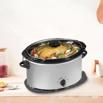 Удобный многоразовый протектор овальной формы, термостойкие коврики для мультиварки, термостойкие коврики для дома