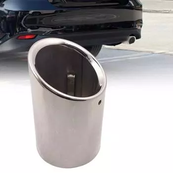 Удобный муфель выхлопной трубы, идеальная цилиндрическая форма, легкая установка серебряный