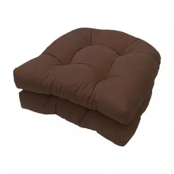 Удобный набор подушек для плетеного кресла на открытом воздухе для отдыха в саду Coffee color