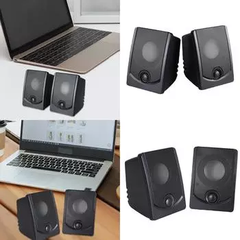 Удобный настольный USB-динамик, компьютерный динамик с простым дизайном, удобный звук и легкий доступ к управлению громкостью