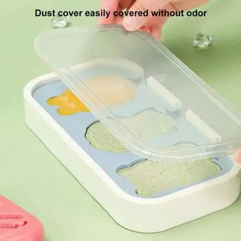 Удобный нелипкий держатель для выпечки «сделай сам», легкая чистка, держатель для мороженого, коробка для приготовления мороженого, аксессуары для холодильника, форма для мороженого синий