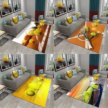 Удобный нескользящий впитывающий коврик, детский игровой прикроватный коврик для спальни, гостиной, ванной комнаты, забавный спортивный теннисный коврик 40x60cm