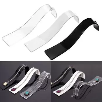 Удобный органайзер для браслетов и ожерелий, портативная подставка для ювелирных изделий, стильный держатель для ювелирных изделий прозрачный