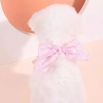 Удобный ошейник для домашних животных из искусственного жемчуга, декоративный реквизит, регулируемый нагрудник для домашних животных розовый