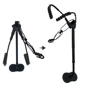 Удобный плечевой ремень для саксофона, регулируемый ремень для саксофонов альт/тенор/сопрано чёрный