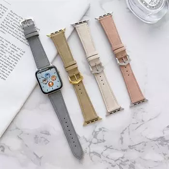 Удобный плюшевый кожаный ремешок для ремешка iwatch 44 мм, 42 мм, 40 мм, 38 мм, 41 мм, 45 мм, 49 мм iwatch8 7 SE 6 5 4 3 2 1Series 38/40/41mm серый