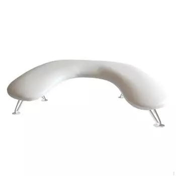 Удобный подлокотник для поддержки ногтей для маникюра и педикюра White with Black